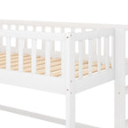 Litera baja individual con escalera y tobogán