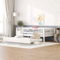 Sofá cama de madera con nido y barandillas de seguridad