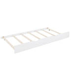 Cama infantil de madera individual con forma de casa y nido, con estantería
