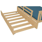 Base de cama nido doble de pino