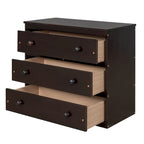 Cama alta de estudio bajo con gabinete, estantes y escritorio portátil con ruedas, cama de múltiples funciones - Espresso