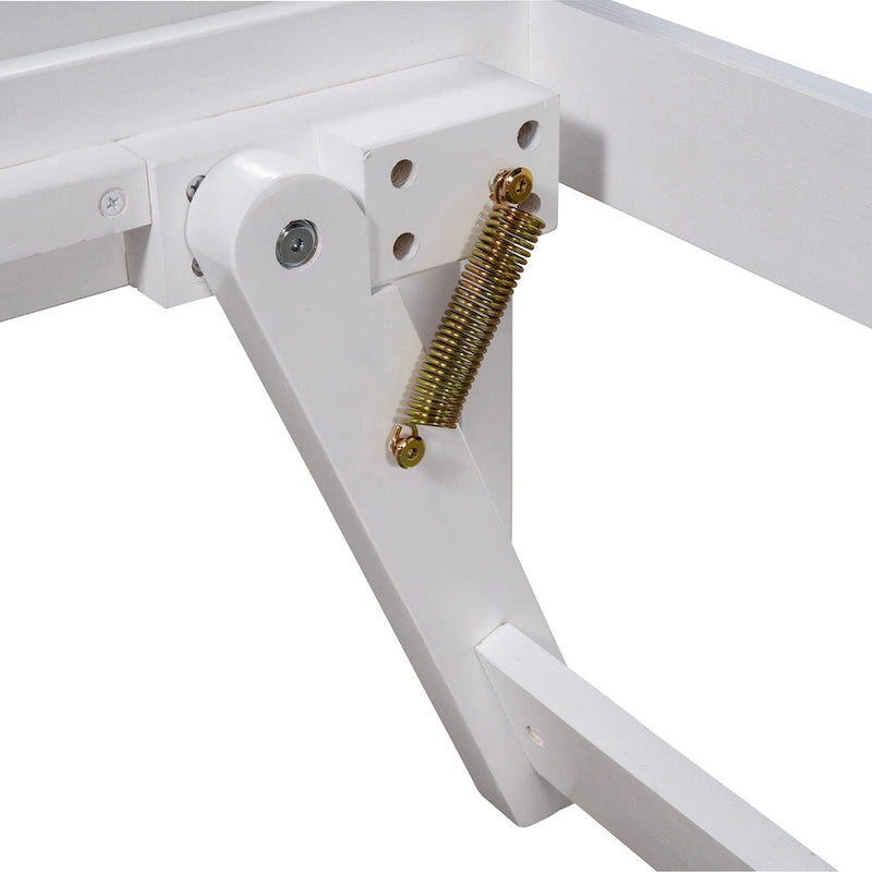 Cama de plataforma matrimonial con cama nido ajustable