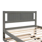 Cama de plataforma matrimonial con cama nido ajustable