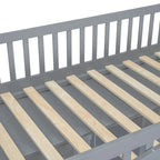 Cama alta tipo casita tamaño twin con escalera y armario