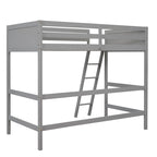 Cama alta individual con escalera
