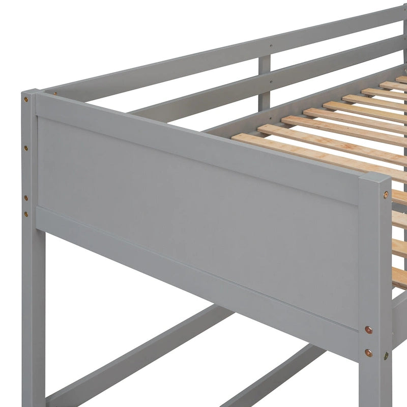 Cama alta individual con escalera
