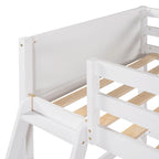 Cama alta individual con escalera