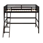 Cama alta individual con escalera