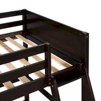 Cama alta individual con escalera
