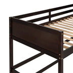 Cama alta individual con escalera